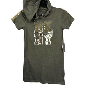 DKNY Girls M8/10 Flip Sequin Hoodie NWT